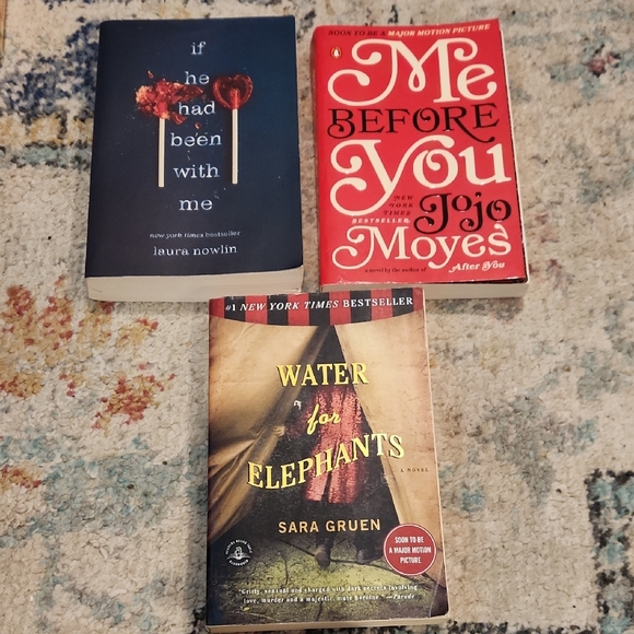 Other - 3 Book Bundle If He Had Been With Me Water For Elephants Me Before You Pb